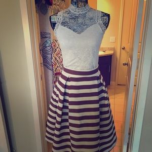 Full outfit long skit with pockets